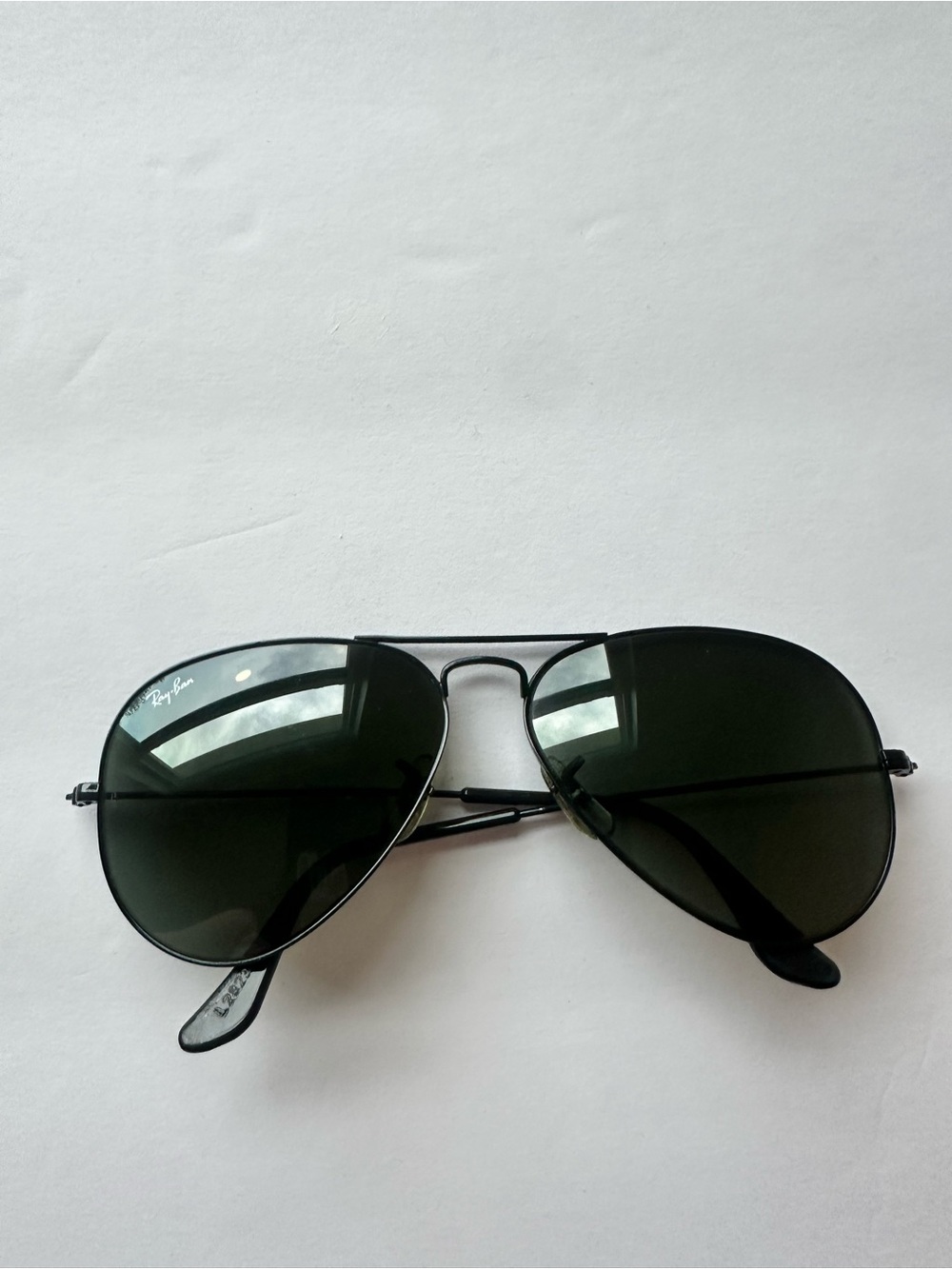 Vintage B&L Ray-Ban Aviator Sunglasses L2823 USA Black Chrome G-15 58mm